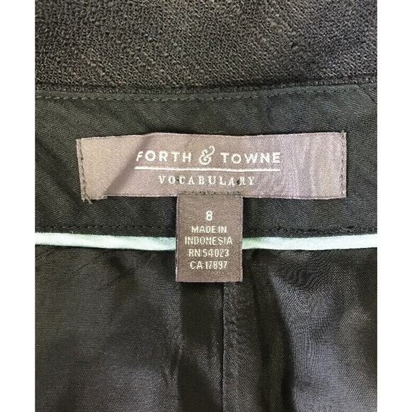 Forth And Towne Pants Womens 8 Capri Black - Picture 6 of 9